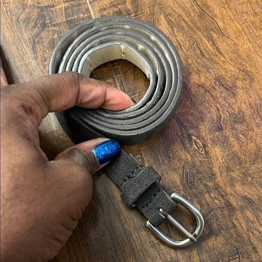 Men's Black Leather Belt
